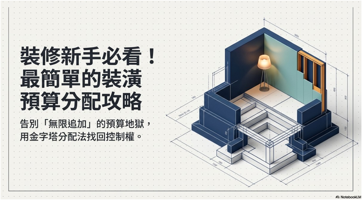 裝修新手必看！最簡單的裝潢預算分配攻略