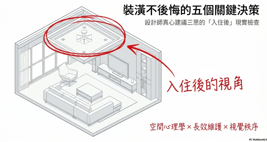 裝潢不後悔！設計師真心建議三思的 5 個設計決定